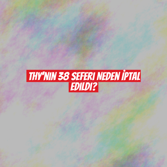 THY'nin 38 Seferi Neden İptal Edildi?